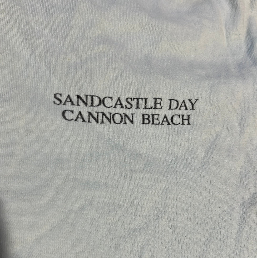 90 年代 Jerzees Sandcastle Day T 恤 - 大号 - 22 英寸 x 29 英寸