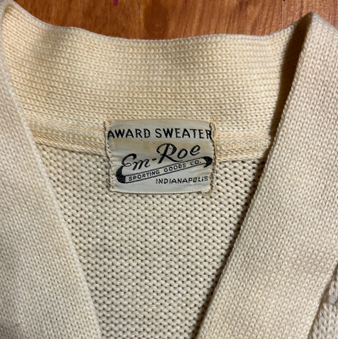 50's Varsity IA 66 Cardigan - S 16” x 25.5”