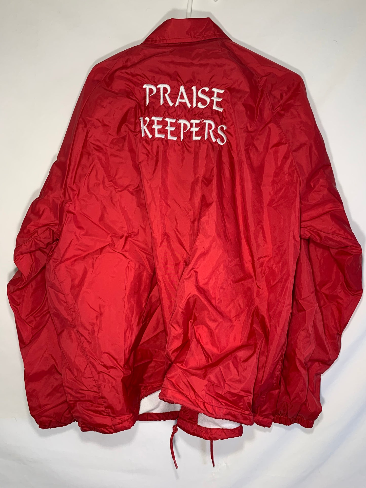 90 年代 Jerzees 衬里 Praise Keepers 风衣 - XLarge - 26” x 31”