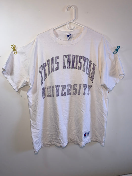 90's Russell TCU Tshirt - Large - 23.5” x 28”