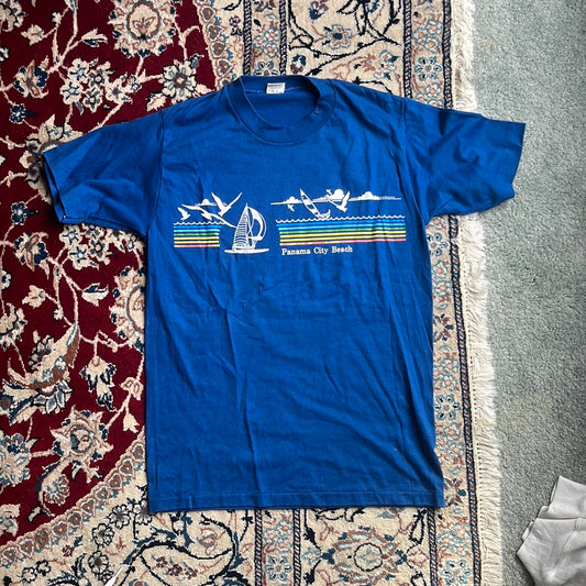 Camiseta de la playa de la ciudad de Panamá de los años 80 - 18" x 26"