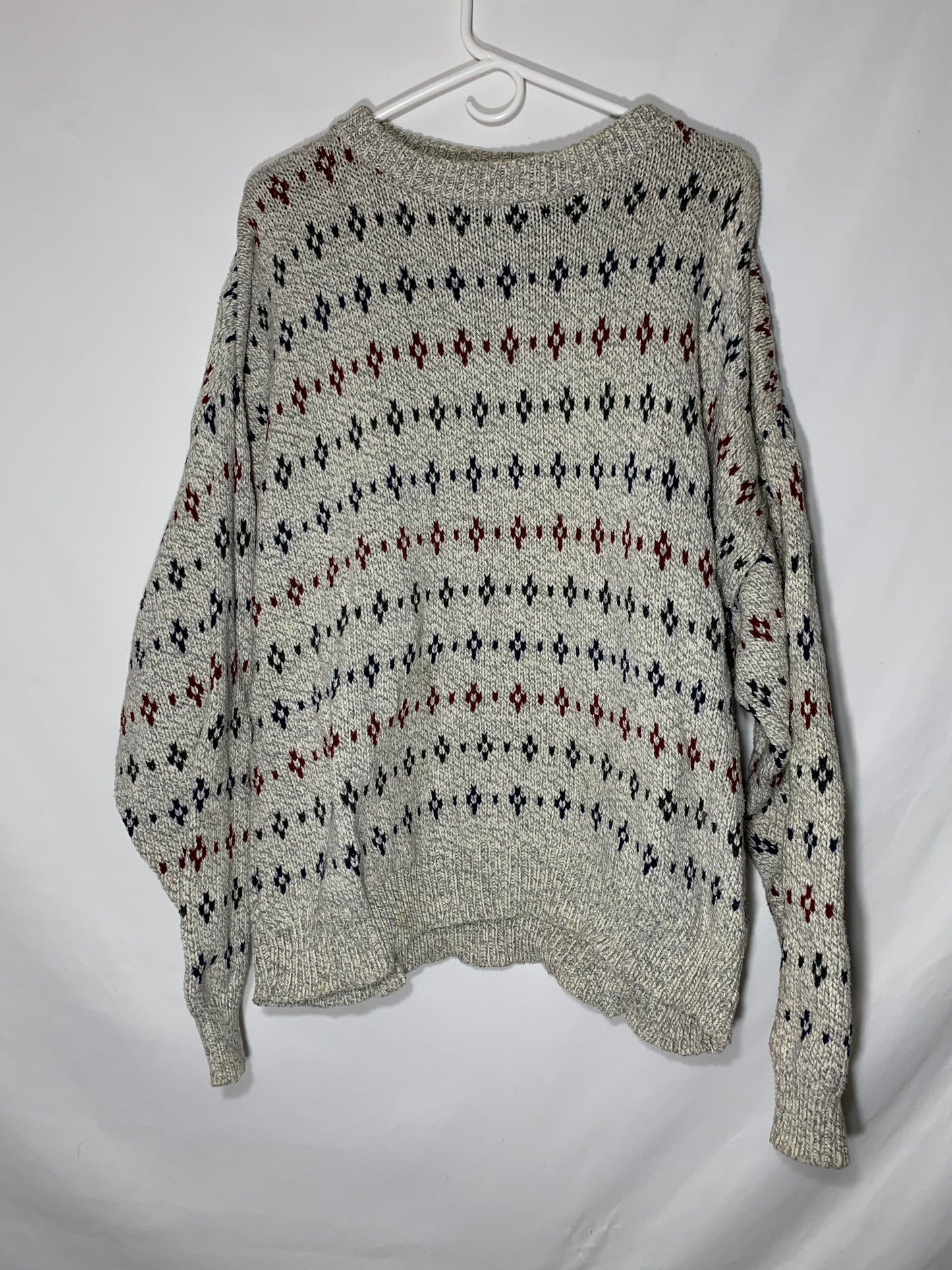 80's Cotton Field Master Sweater - XLarge - 25” x 26.5”