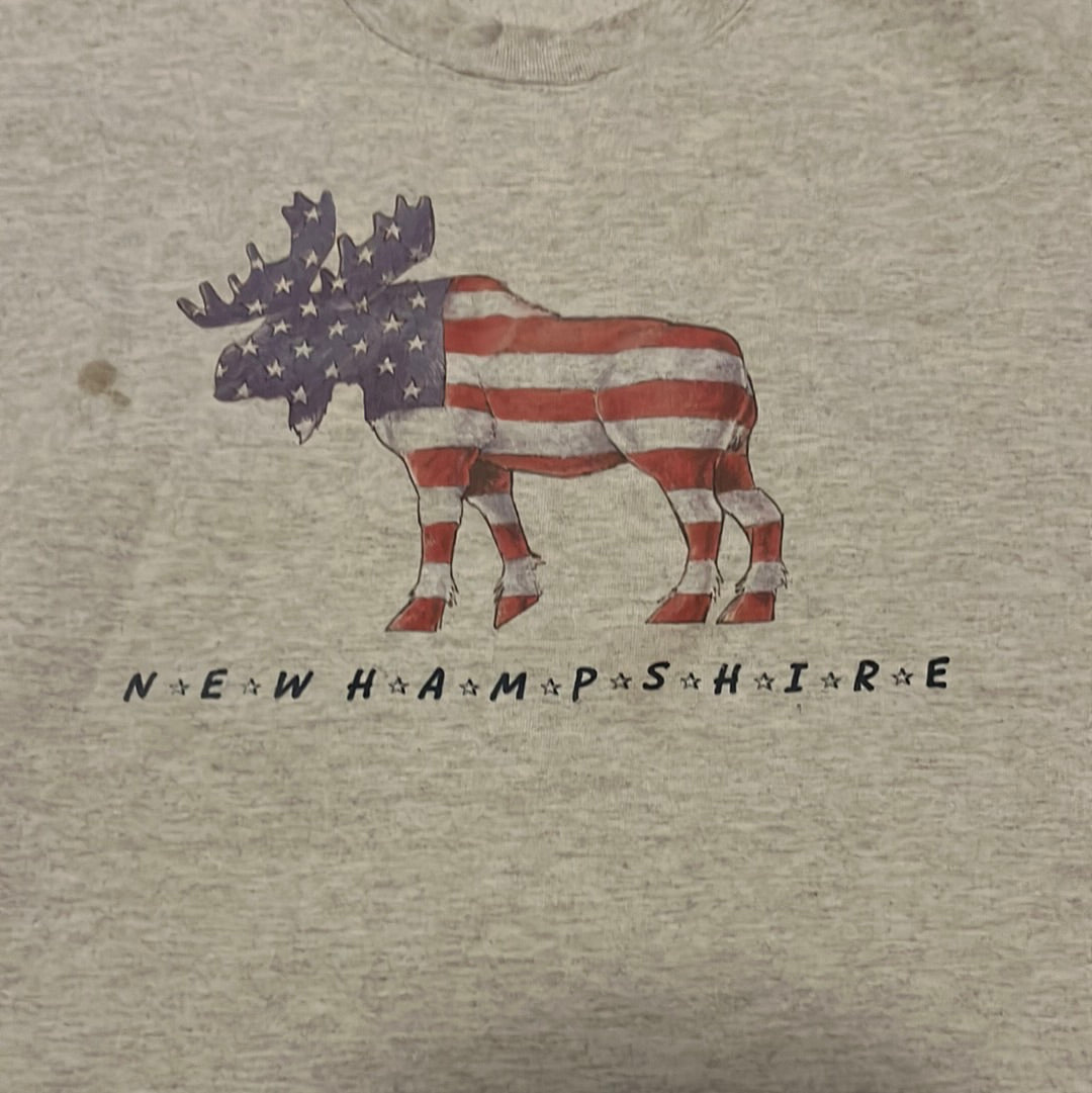 90's New Hampshire Moose Crewneck - 24” x 23.5”