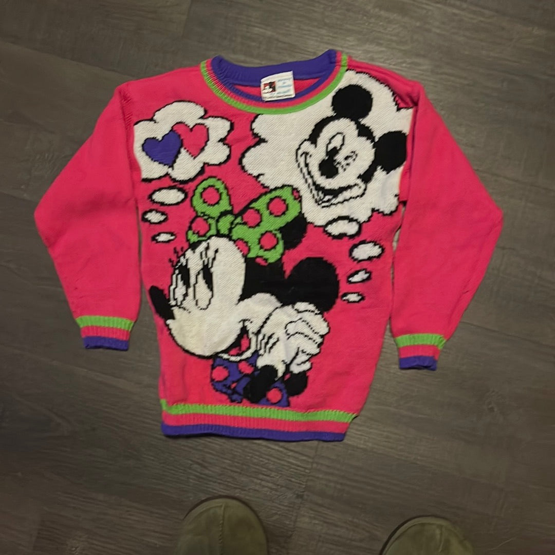 80's Minnie Mickey Sweater - 13" x 18"