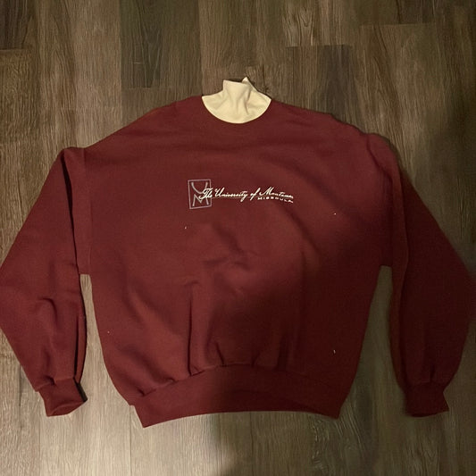 The University Of Montana Griz Gear Crewneck - 25” x 23”