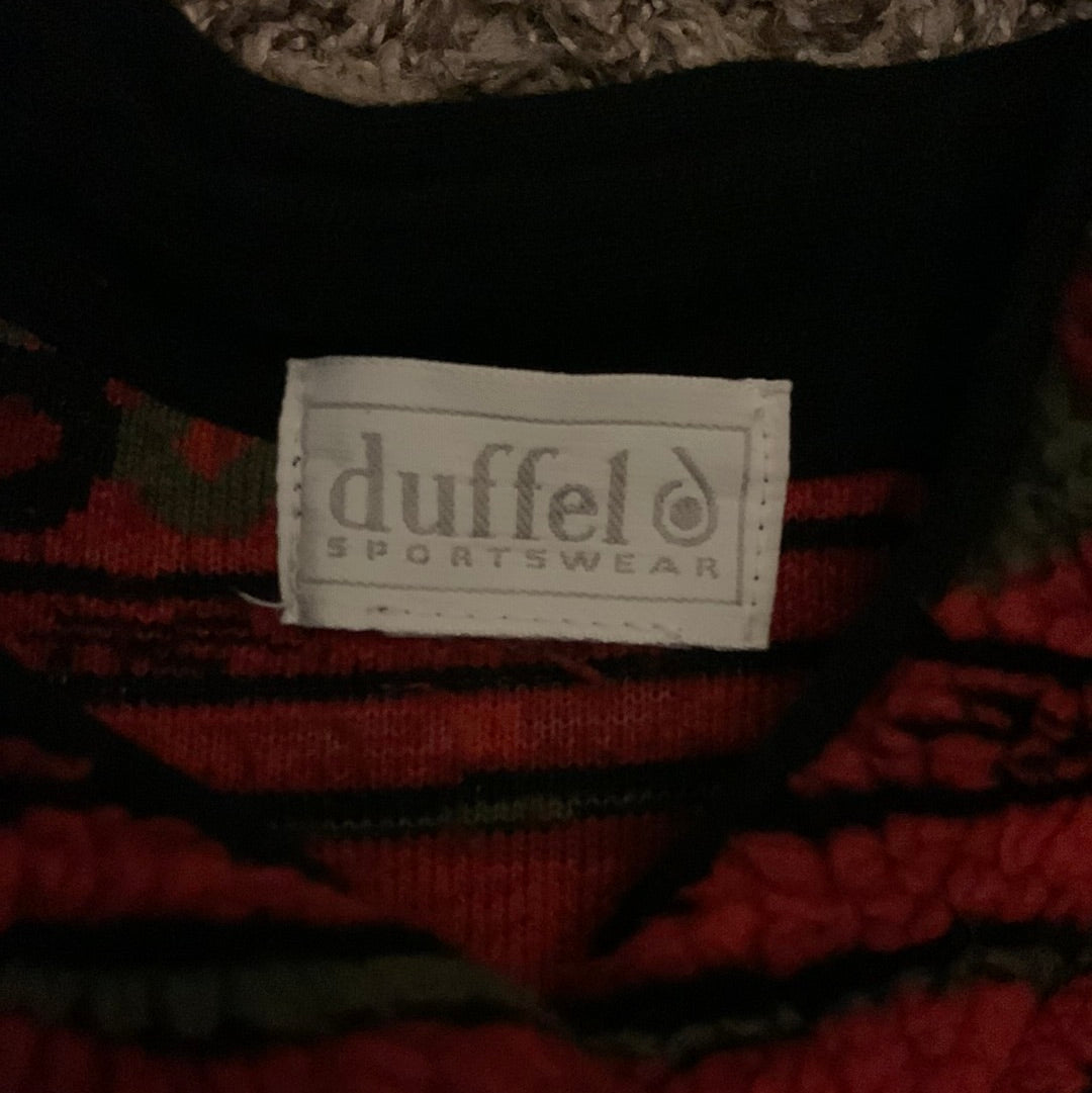 80/90's Duffel Button Up Fleece - Large - 23” x 27”