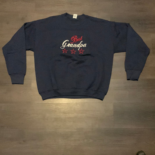 90's Best Grandpa Crewneck - 24.5” x 25.5”