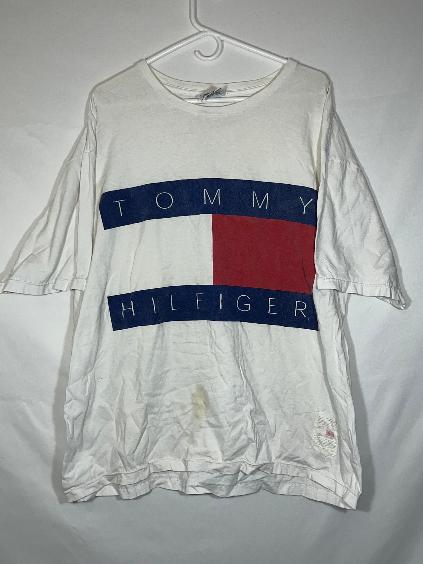 Camiseta Tommy Hilfiger de los 90 - XL - 24" x 28"