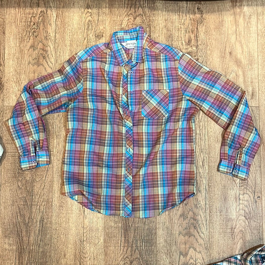 80's Ship n Shore Button down - Medium - 21.5” x 27”