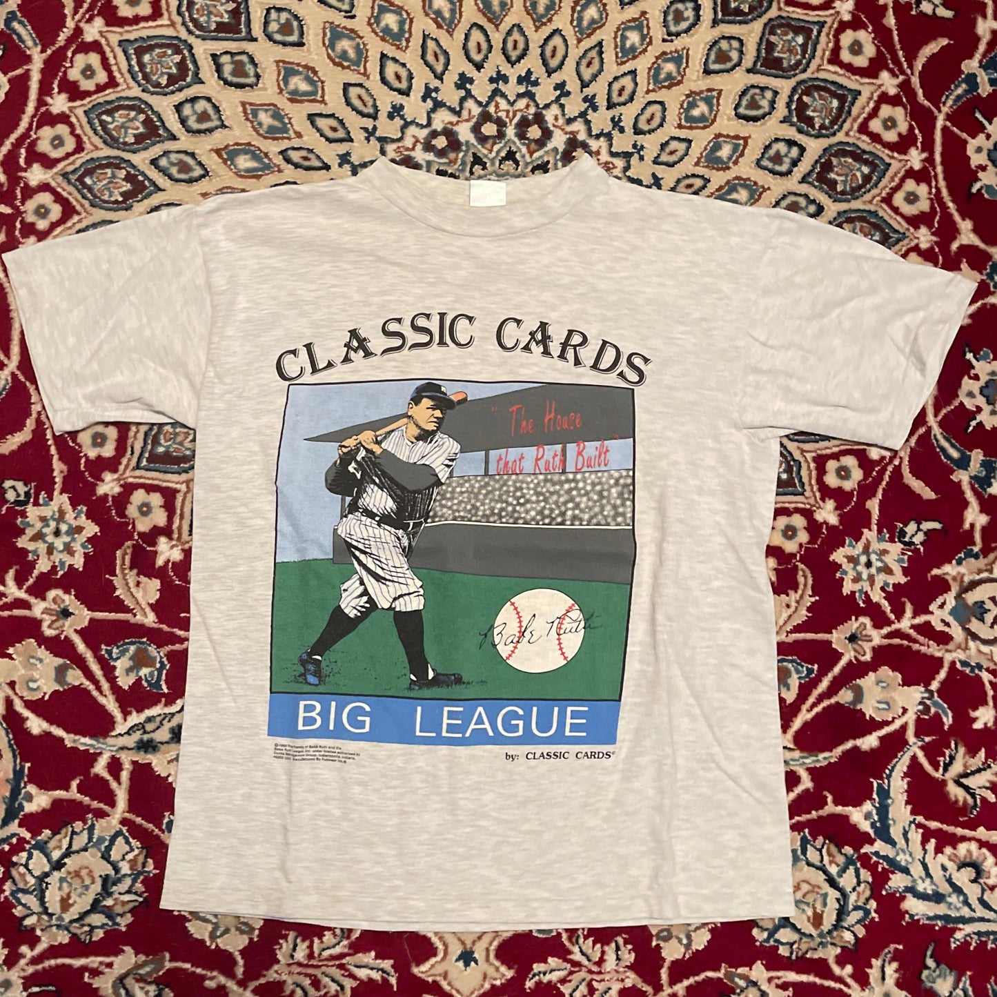 90's Classic Cards Babe Ruth Tshirt - 21" x 27"