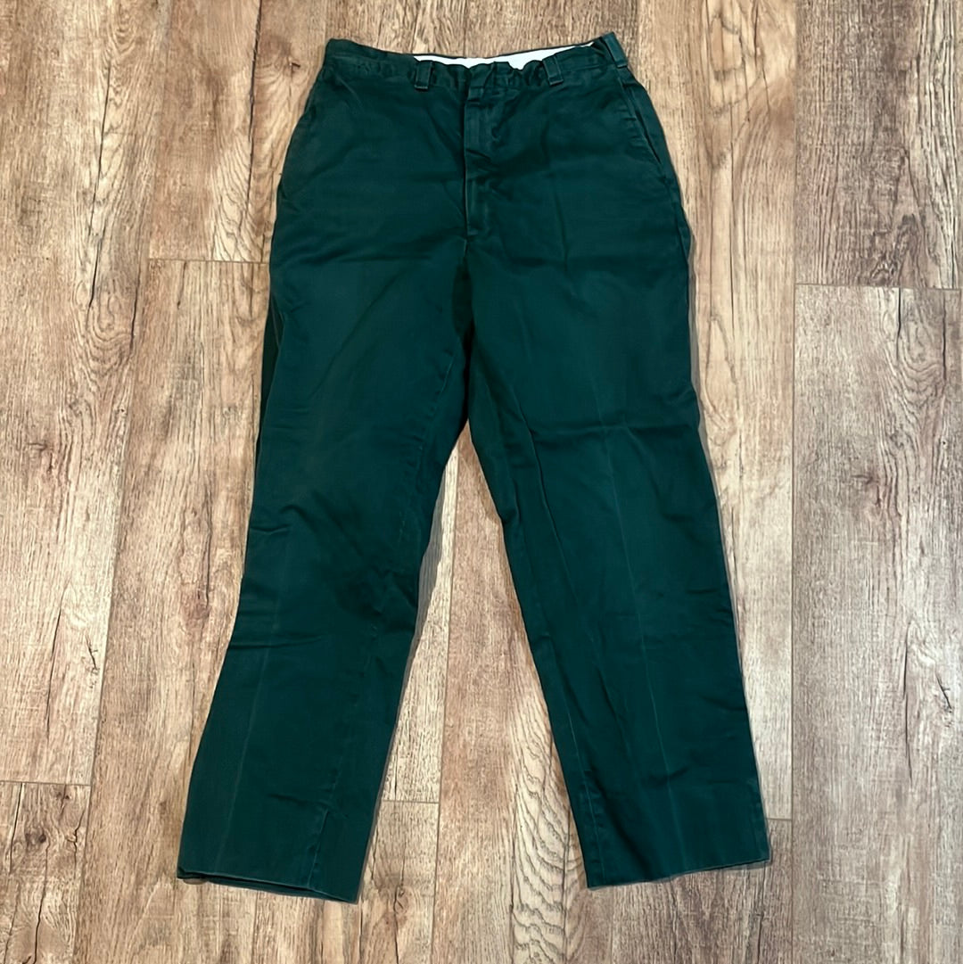 70/80's Green Work Pants - 28” x 27.5”