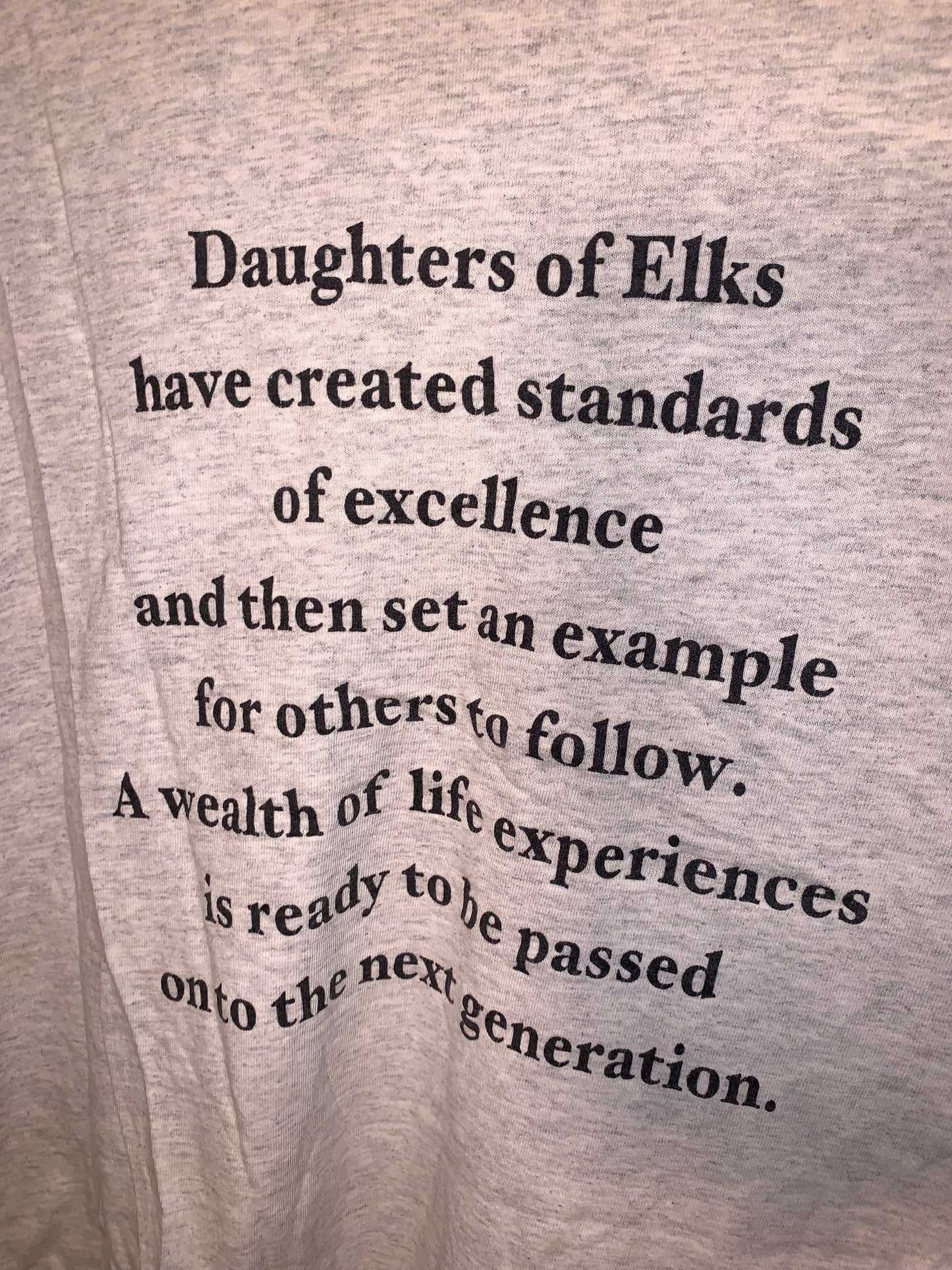 Daughters of Elks Tshirt - XLarge - 27.5” x 29”