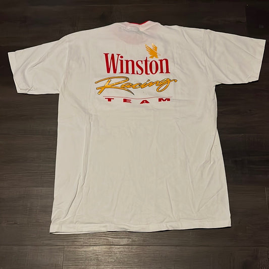 90 年代 Winston Racing 口袋 T 恤 - 22 英寸 x 32 英寸