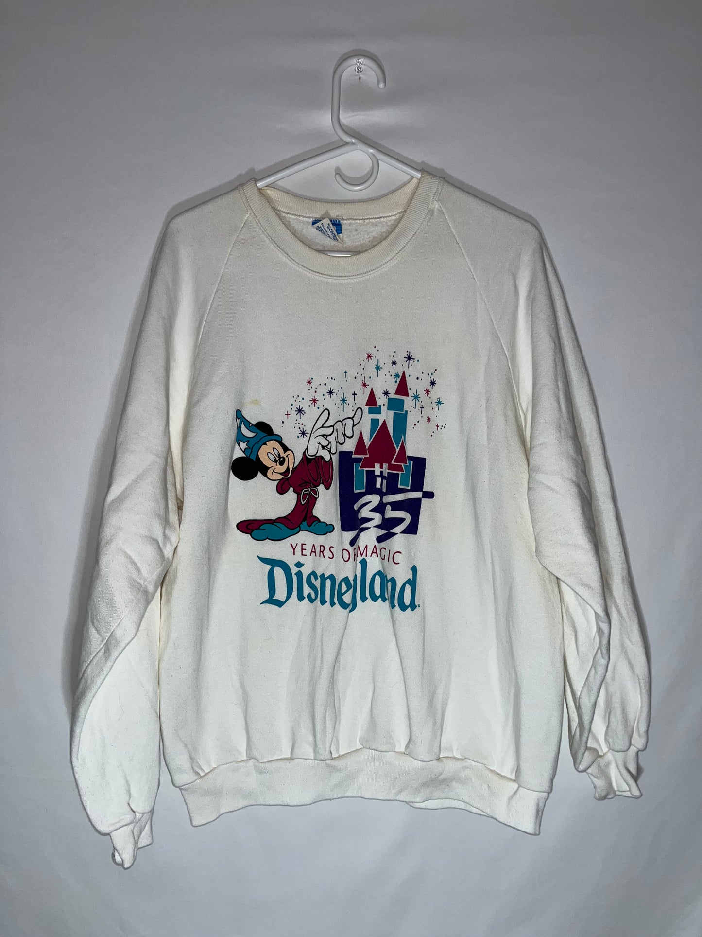 80's Mickey Disneyland Crewneck - Large - 23” x 27”