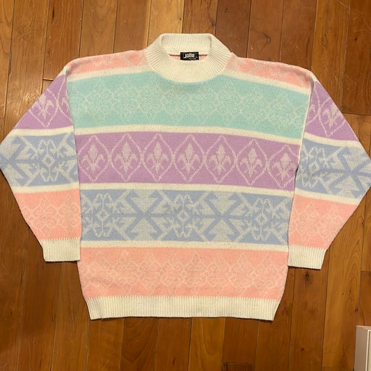 80's Jolie Pastel Sweater - 23" x 26"