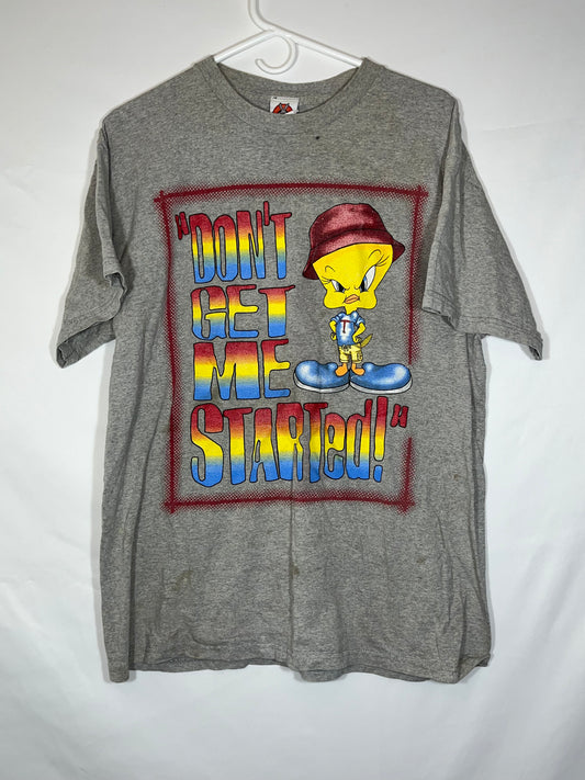 Looney Tunes Don't Get Me Started Tweety T 恤 - 中号 - 20.5 英寸 x 27 英寸