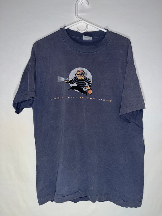 90 年代 TeeJays Like a Thief T 恤 - 中号 - 21.5” x 30”