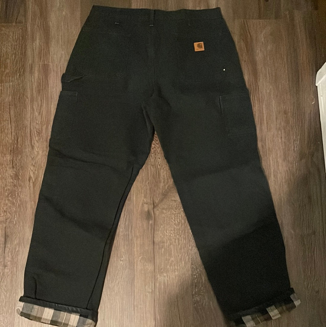 Carphartt Flannel Lined Carpenter Pants - 38” x 32”