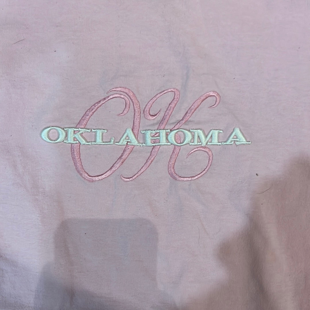 Embroidered Oklahoma Tshirt - Medium - 21” x 28.5”