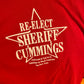 Camiseta del Sheriff Cummings de los 90 - 19.5" x 27"