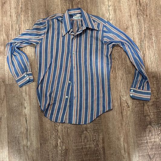 Camisa con botones Brent de los años 60 - 19.5” x 28.5”