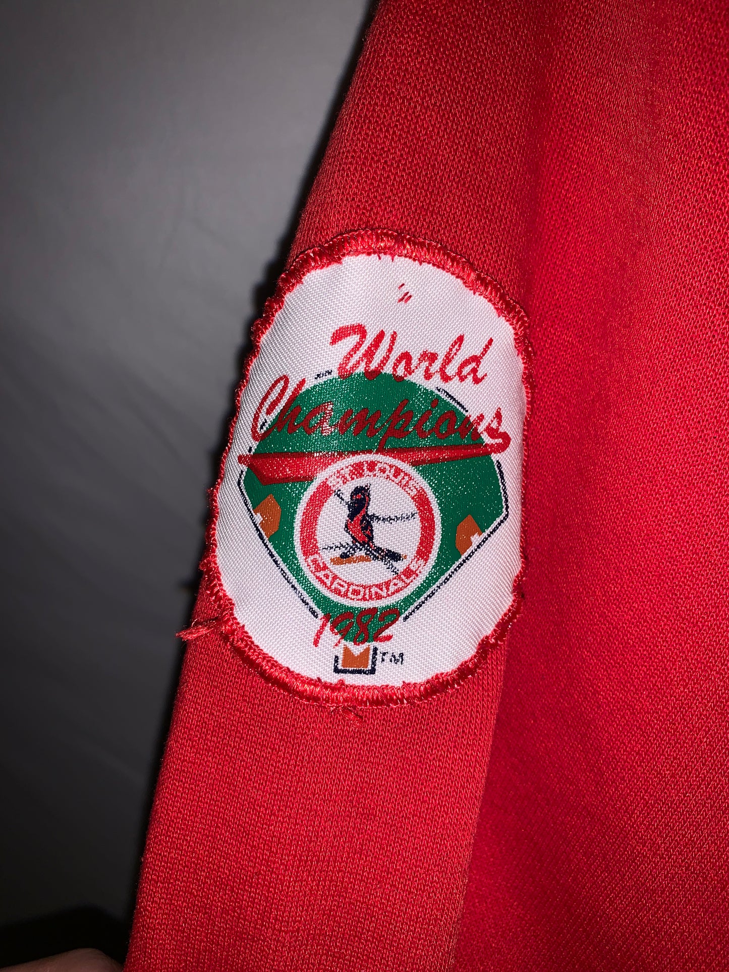 Sudadera con capucha y parche de los Cardinals de los 80 - Grande - 23" x 25.5"