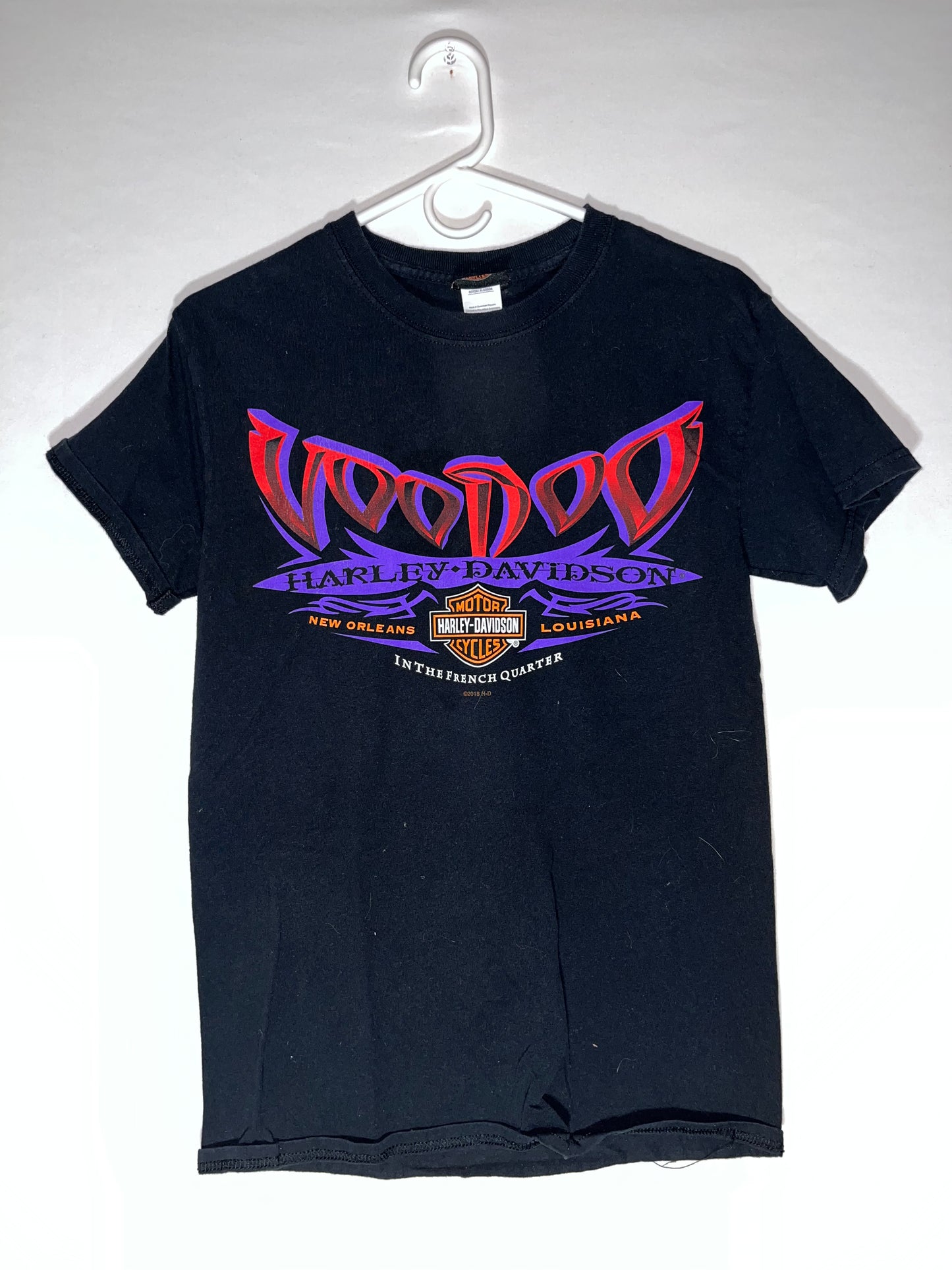 Camiseta Harley Davidson New Orleans Voodoo - XSmall - 17" x 26.5"