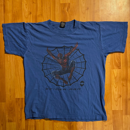 Camiseta de Spiderman desgastada de los años 2000 -21.5" x 25.5"