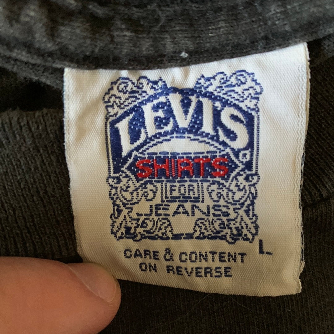 90's Levi's Button Your Fly Tshirt - Medium - 21.5” x 29”