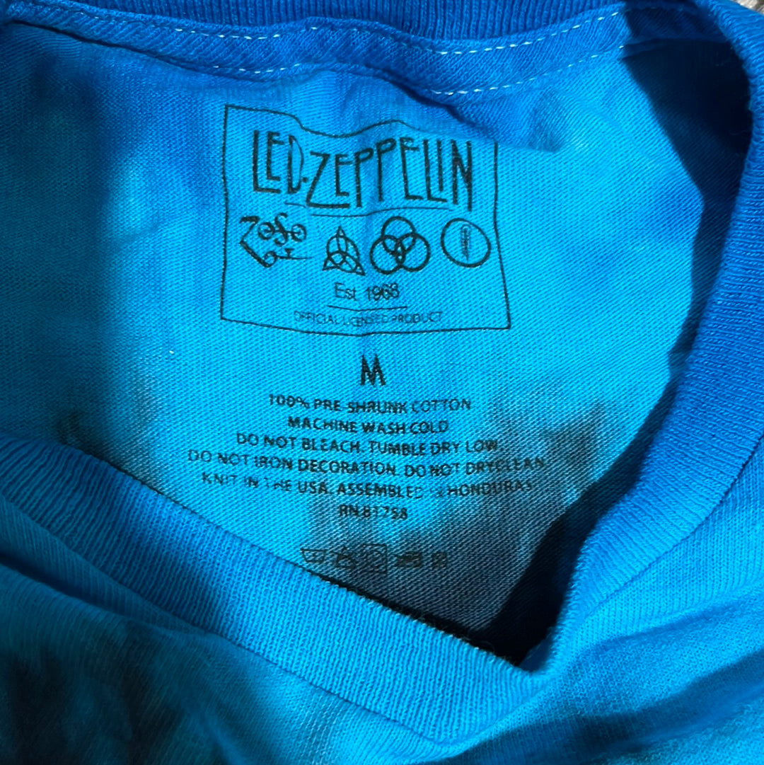 Led Zeppelin Tie Dye Tshirt - Small - 18.5” x 26”